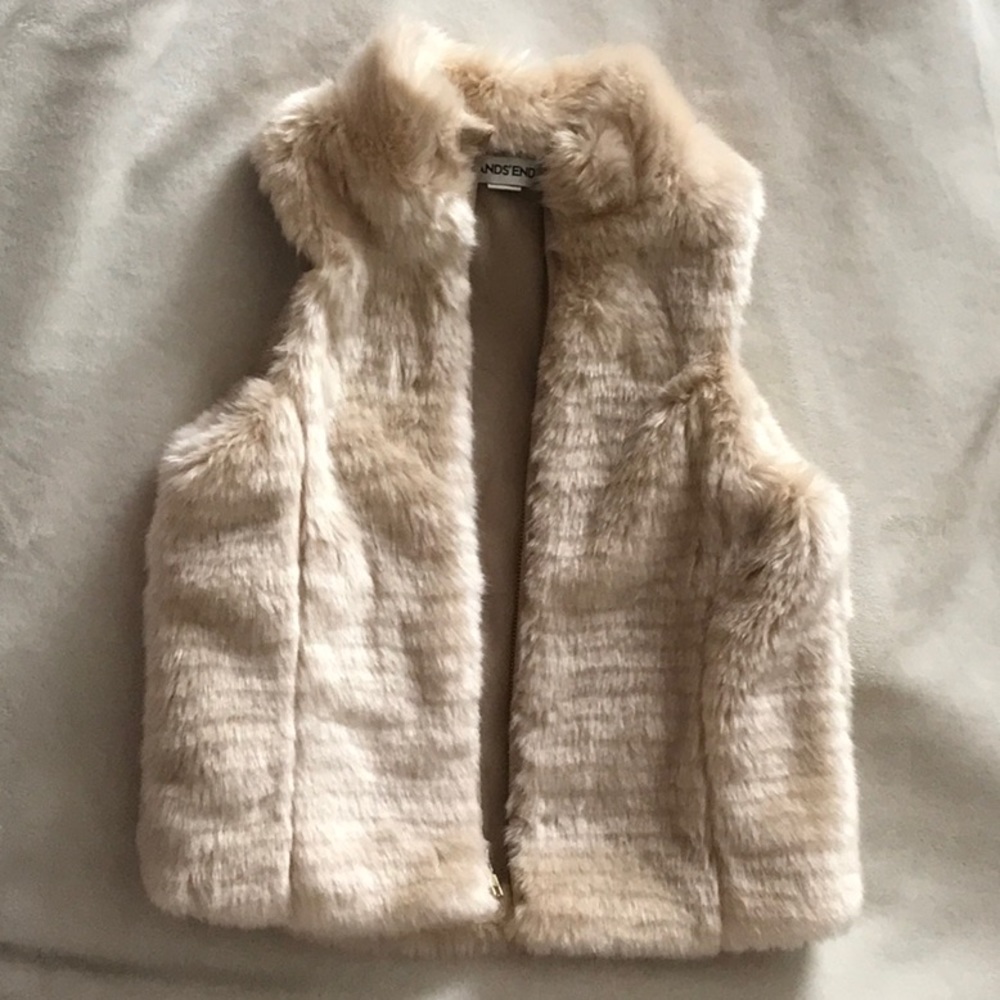 Lands End girls no sleeve jacket